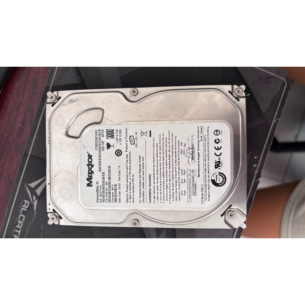 HARDISK PC 3,5” mextor 320gb.