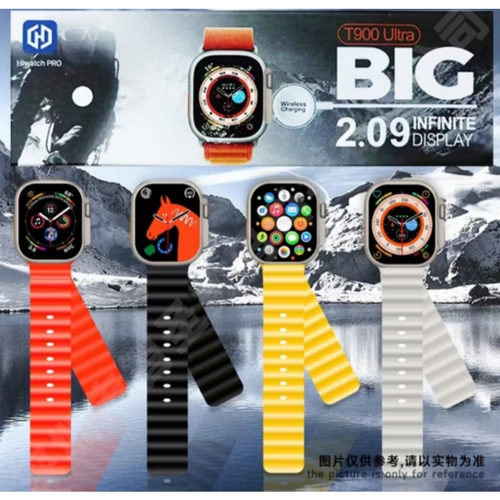 Tali Scrab Silicon + Charger SmartWatch Series T800 T900 Ultra