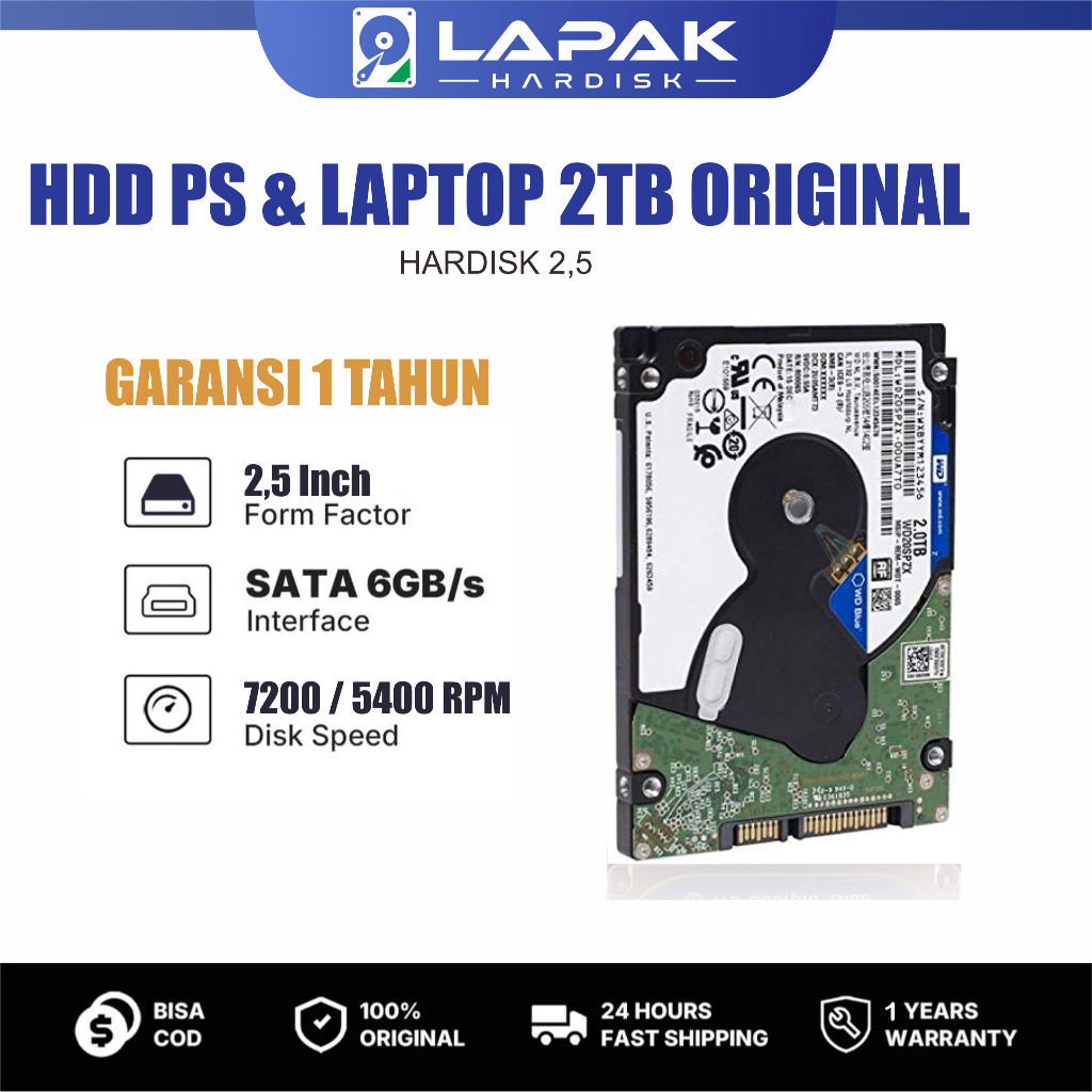 Hardisk Laptop 2TB internal Seagate Hdd PS3 ps4 2.5 Inch 2TB