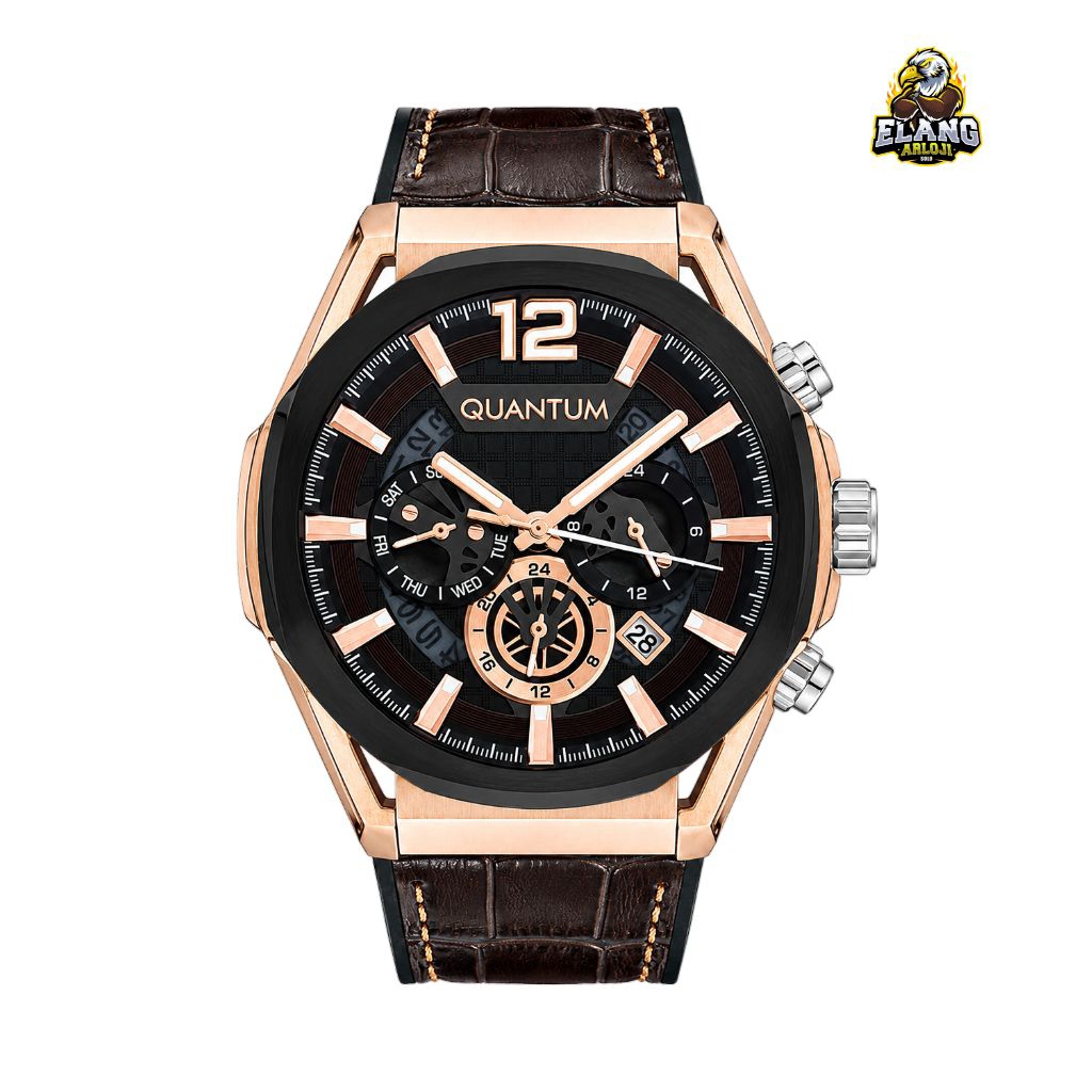 JAM TANGAN PRIA QUANTUM PWG970.852 ORIGINAL TALI RUBBER