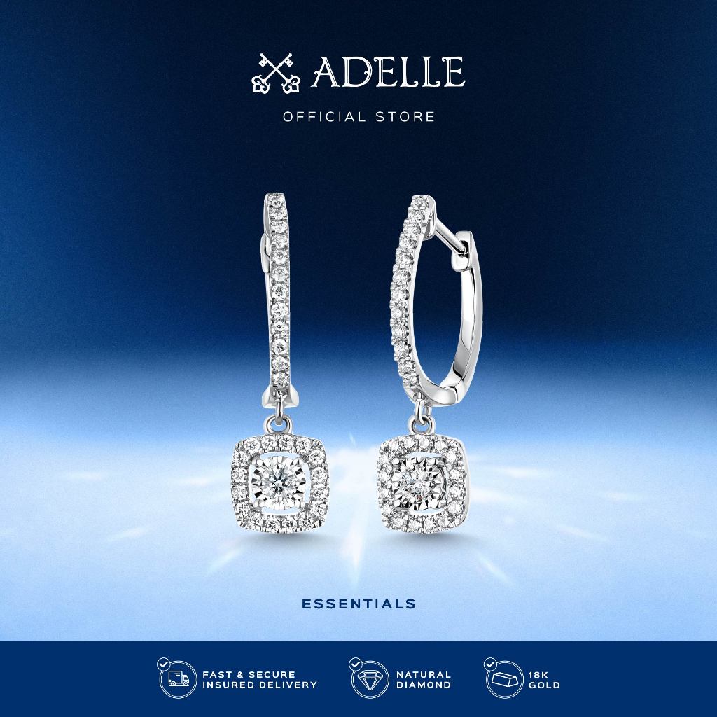 Adelle Jewellery - Etera Earrings - Essentials Anting Emas Berlian