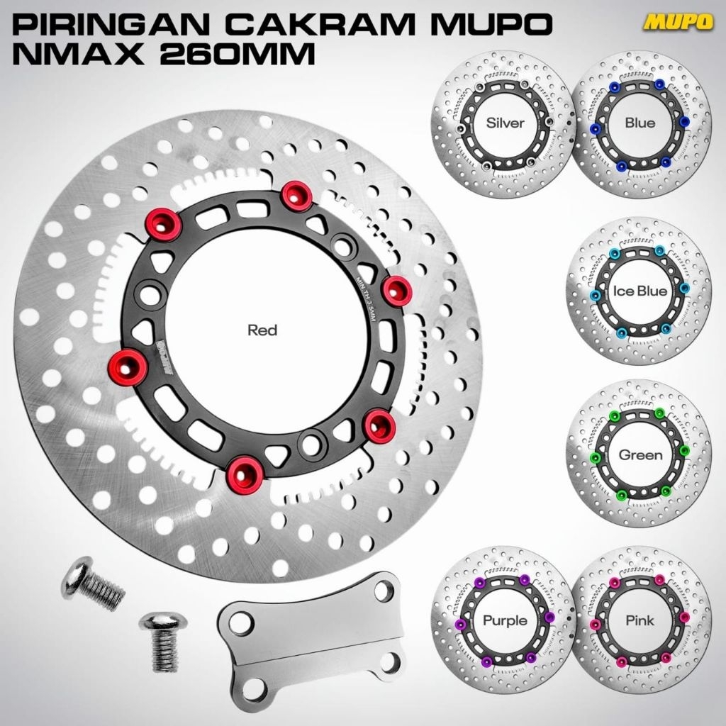 PIRINGAN CAKRAM / DISK BRAKE NMAX AEROX 260MM FLOATING ORIGINAL BY MUPO THAILAND