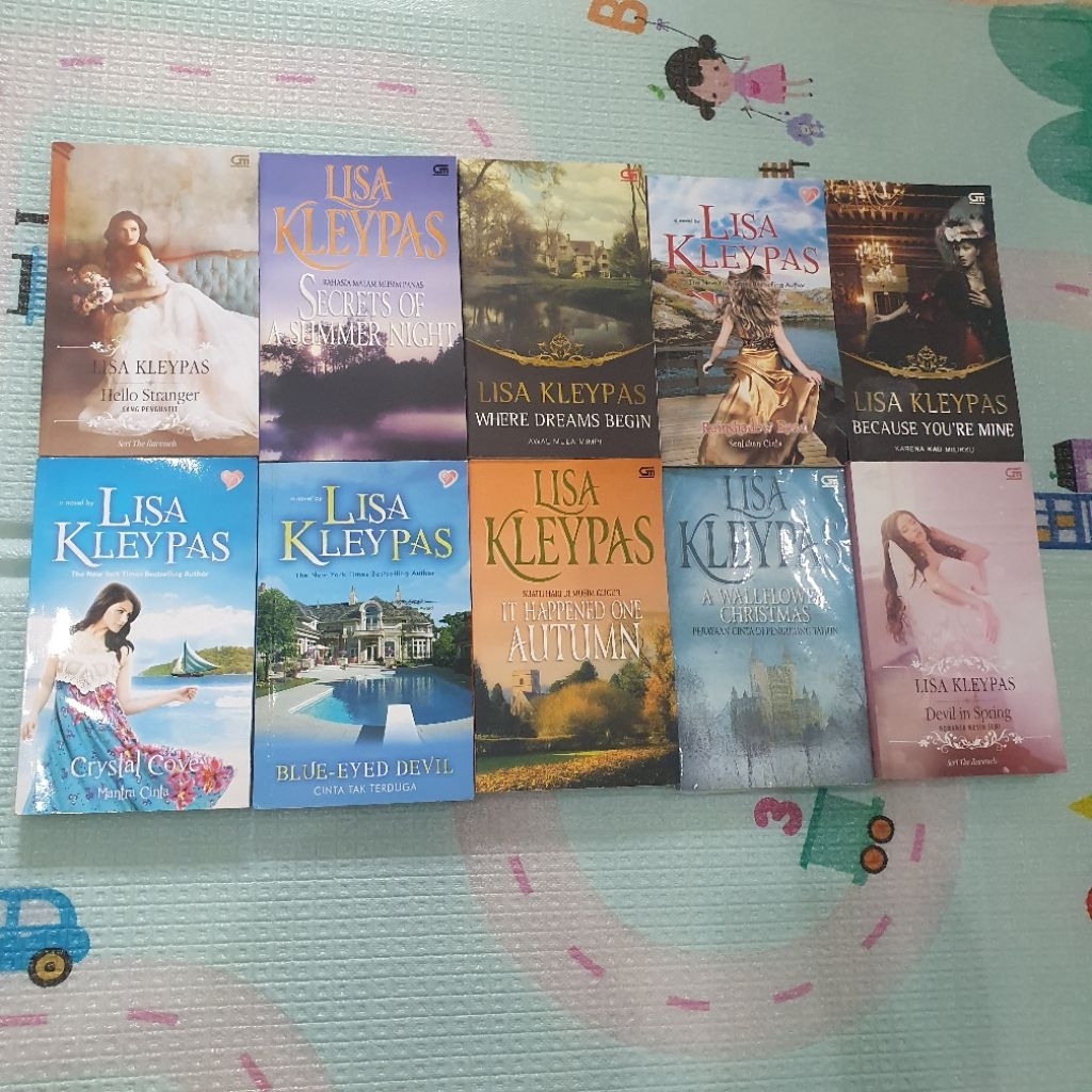 buku Novel Lisa Kleypas Preloved Rainshadow Road Crystal Cove Blue eyed Devil