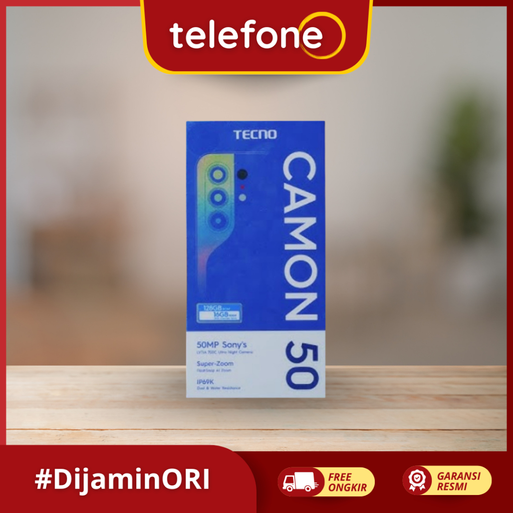 Tecno Camon 50 8GB 256GB Resmi Indonesia | AMOLED 144Hz | Kamera 50MP OIS | Baterai 6500mAh Garansi 