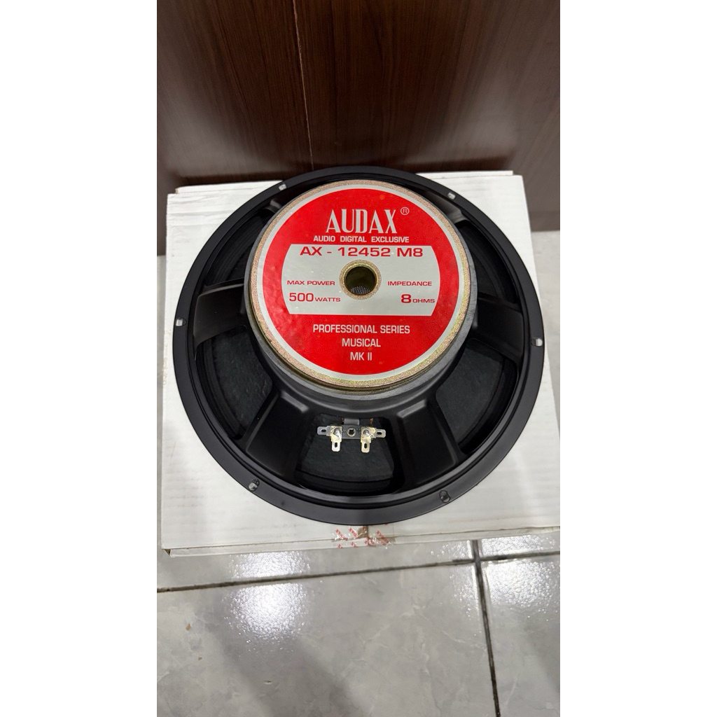 Speaker audax 12” AX-12452 M8 AX12452M8 AX 12452 M8 fullrange full range 12” 12inch 12in original