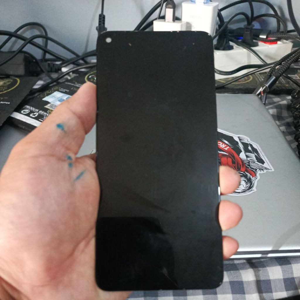 LCD REDMI NOTE 9 COPOTAN MINUS lumut dibawah kamera