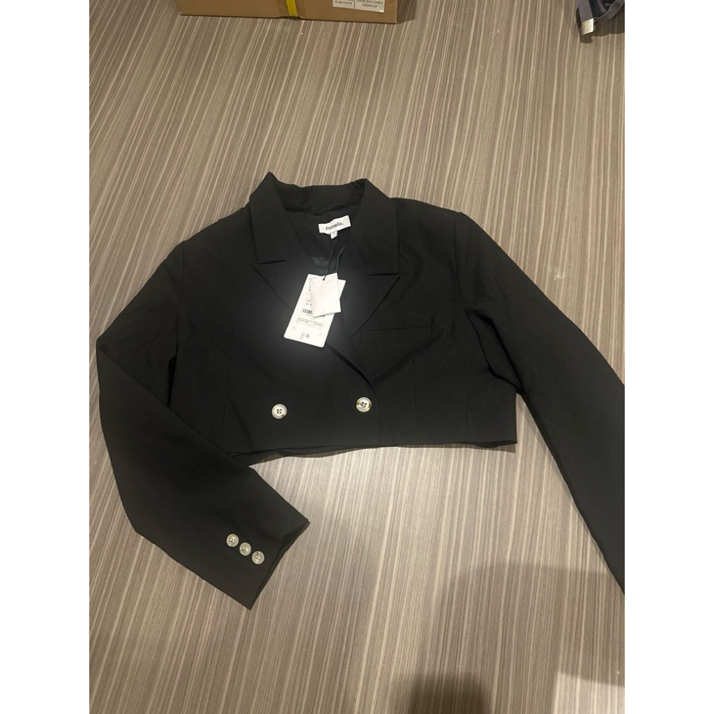 pomelo crop blazer