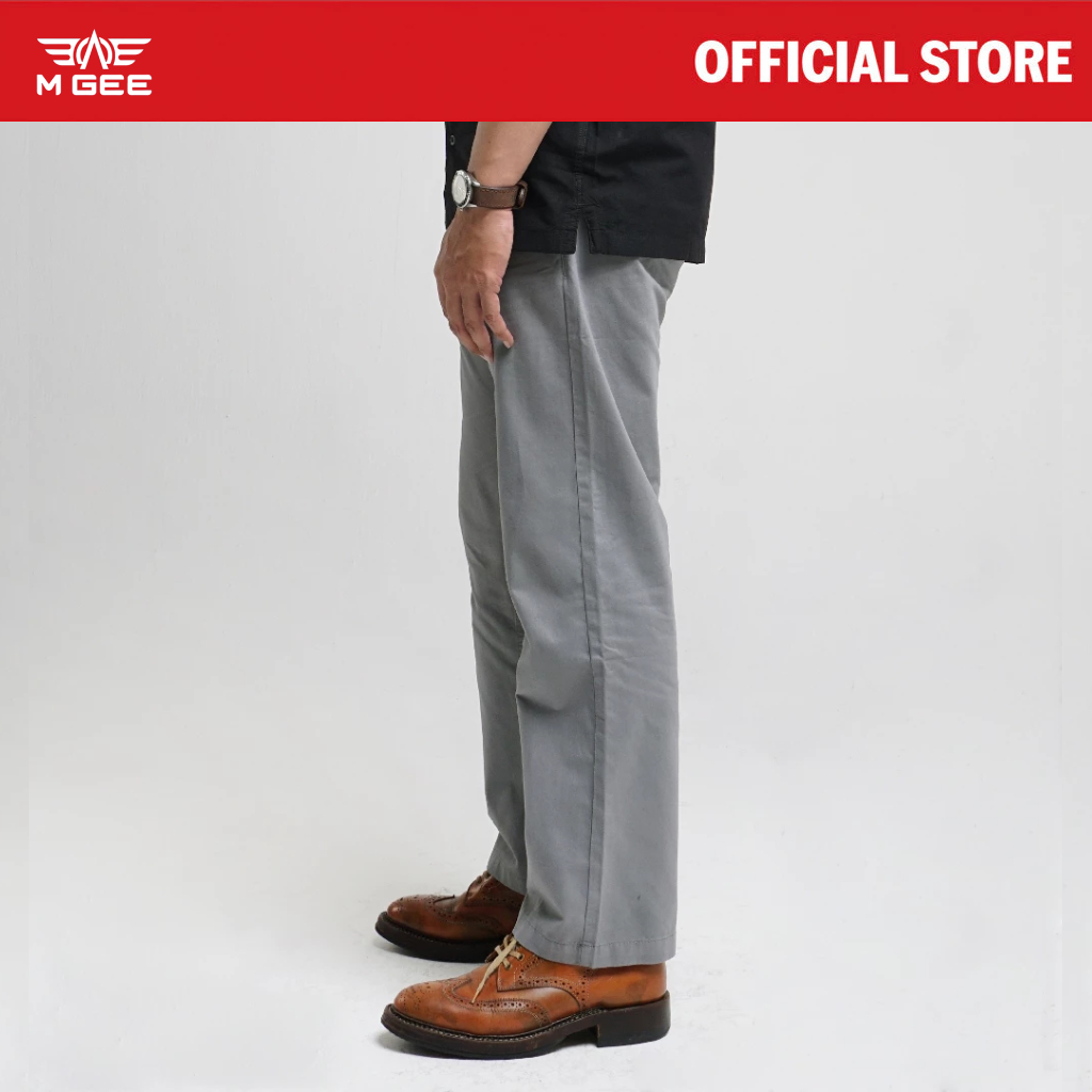 MGee Celana Chino Panjang Pria Abu Chinos Pant FORZA C044 Grey