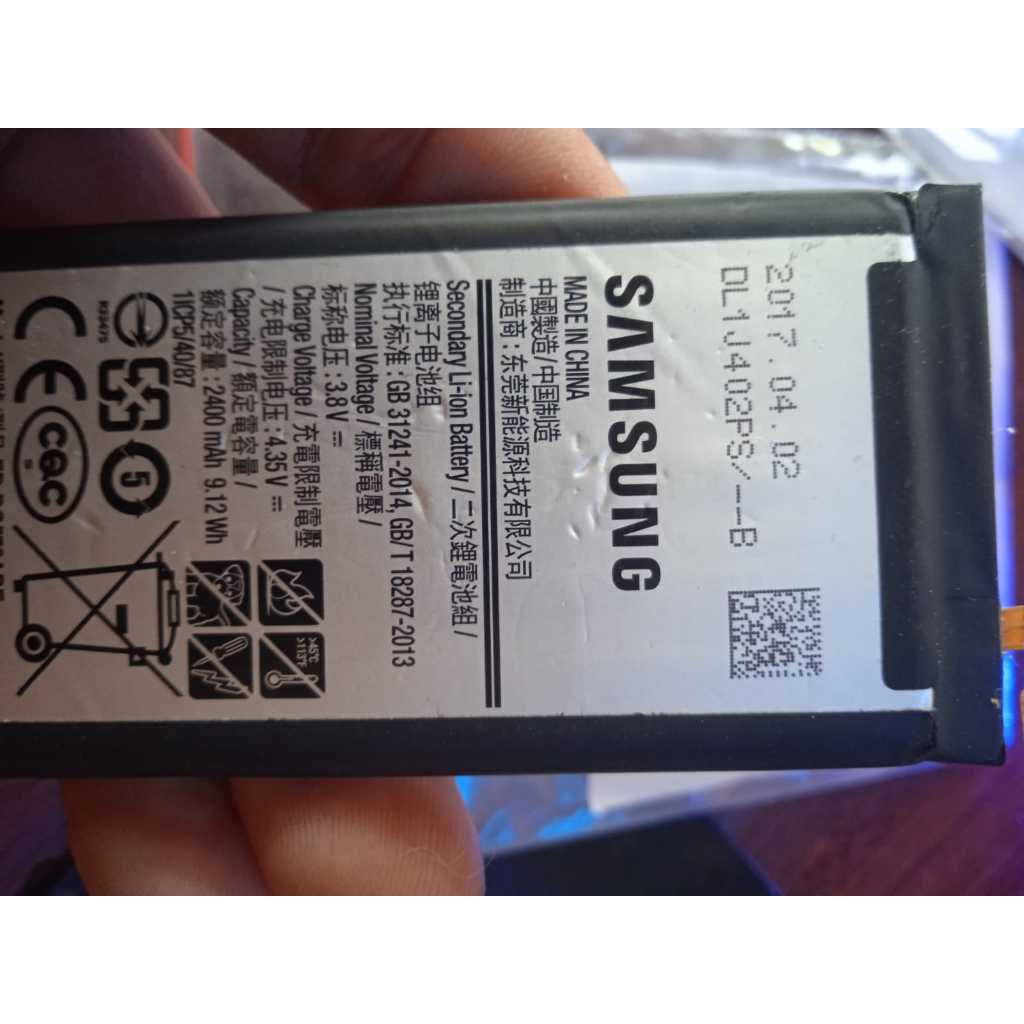 BATRE SAMSUNG J5 PRIME ORIGINAL COPOTAN BEKAS
