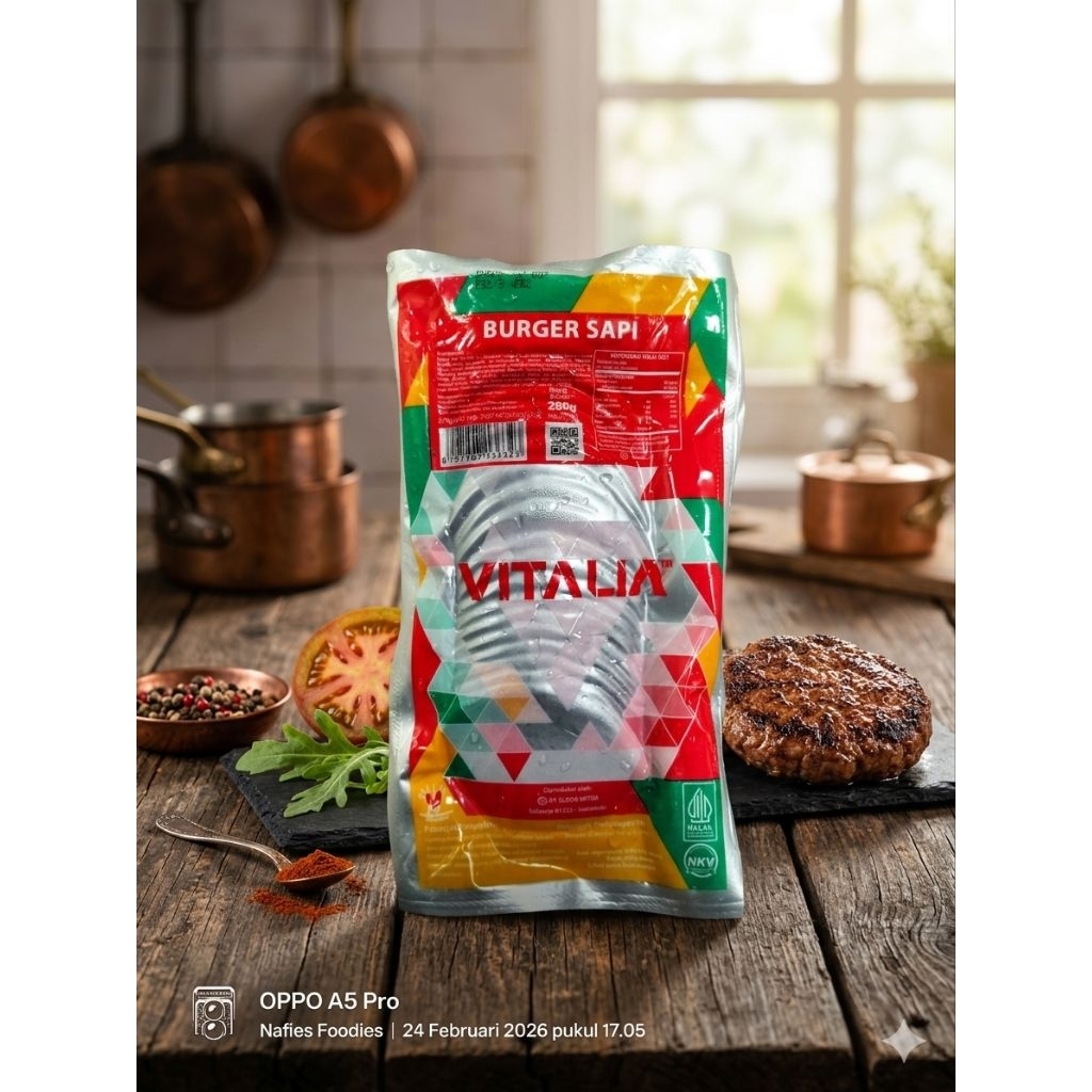 Vitalia Beef Burger Mini isi 20
