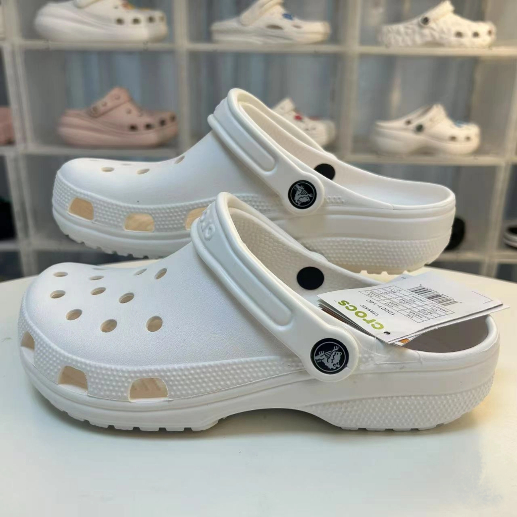 (In Stock)Crocs Classic Clog Sepatu Sandal Lubang Unisex Shoes Pria Wanita Tahan Pasir Debu Anti Air