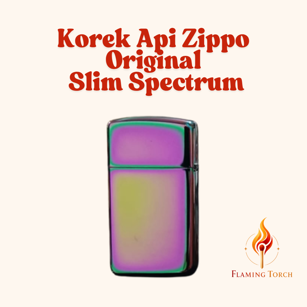 Korek Api Zippo Original 20493 Slim Spectrum BNIB 2004