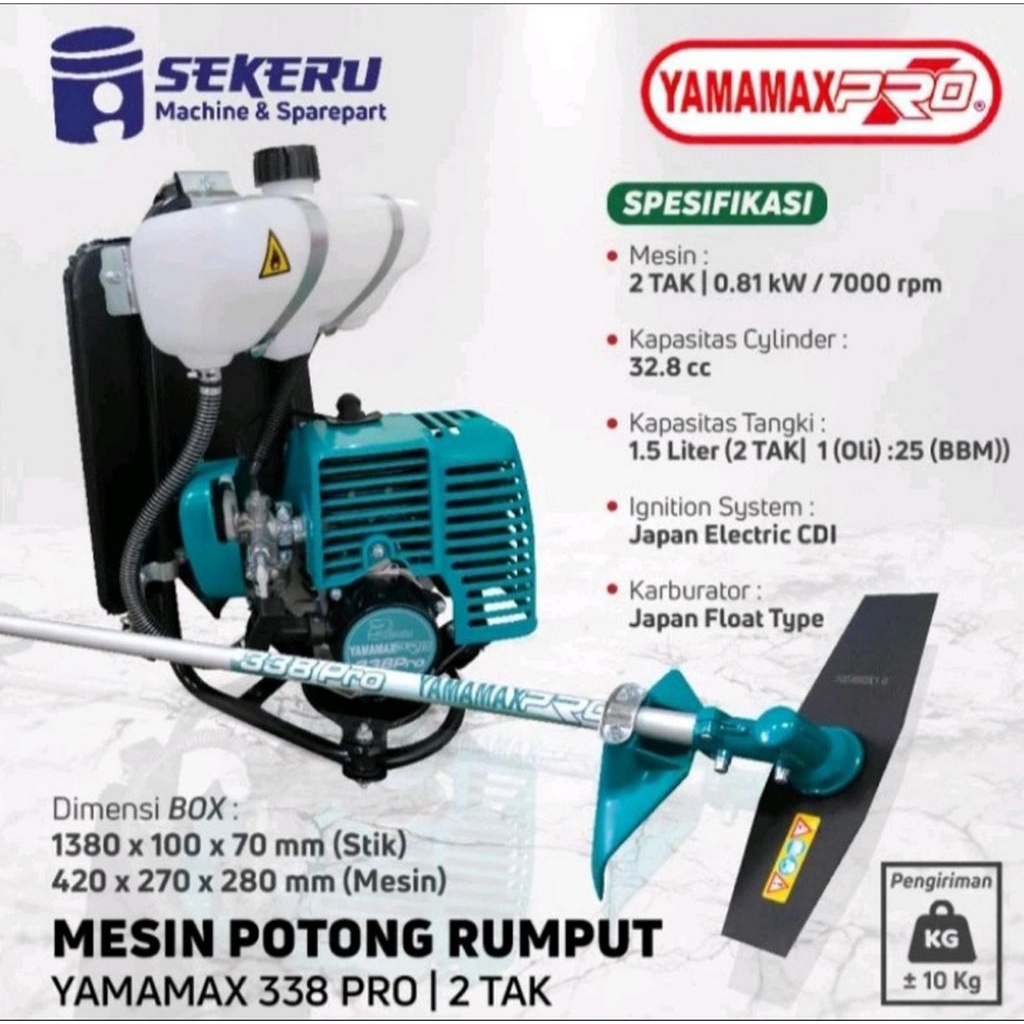 Mesin Potong Rumput YAMAMAX PRO 338 PRO 2 TAK