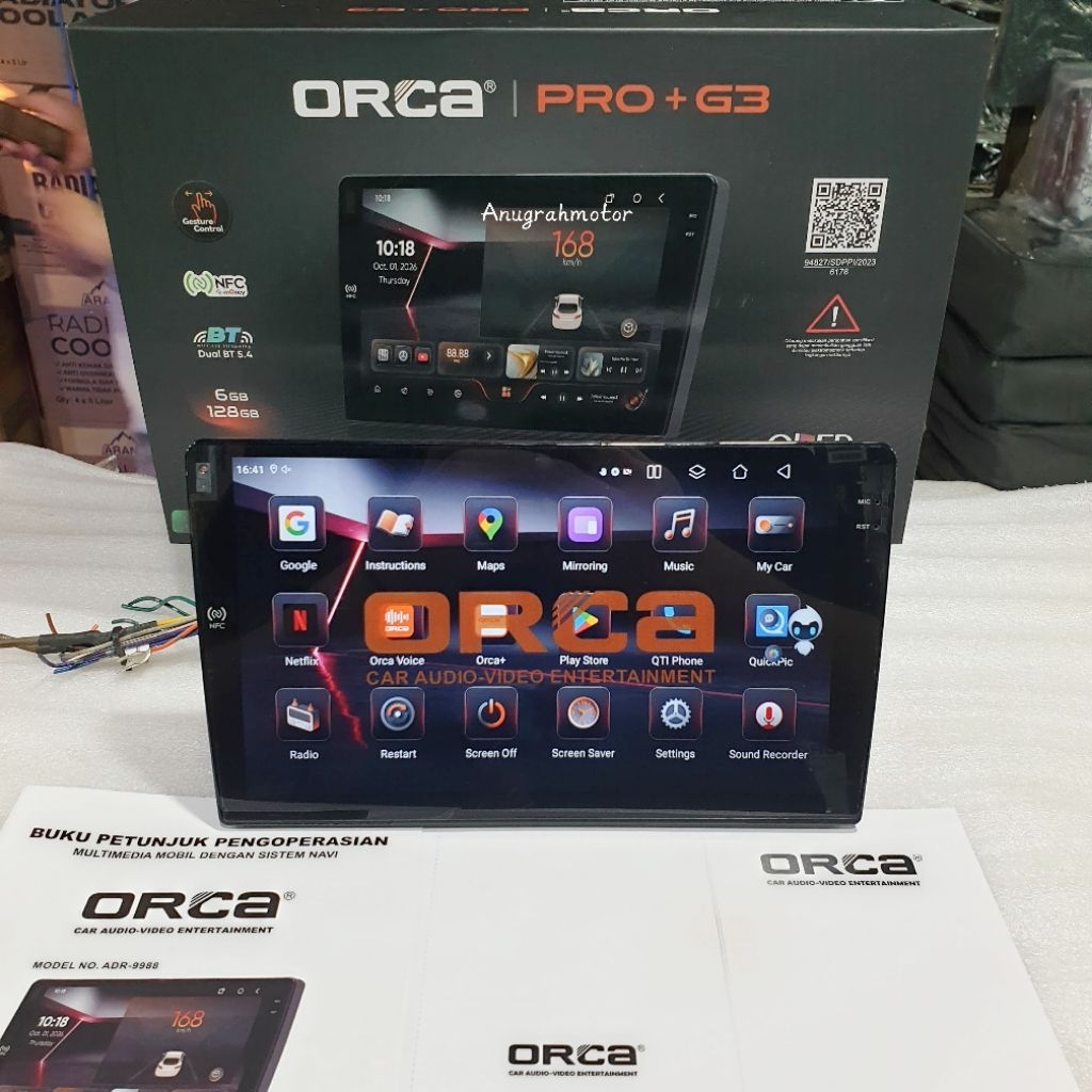 Head unit ORCA PRO PLUS G3 6/128 10 INCH NFC HEAD UNIT ORCA PRO PLUS