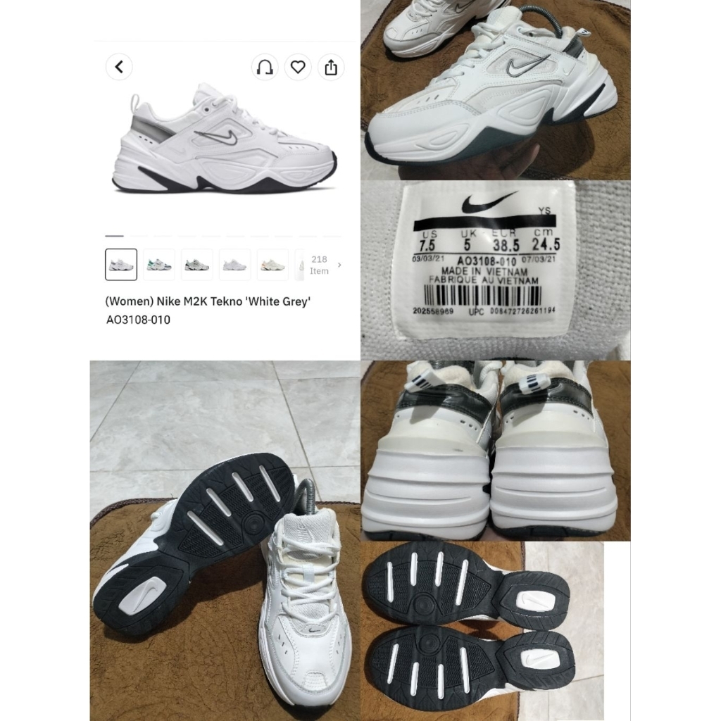 Sepatu Preloved Second Original Nike M2K Size 38