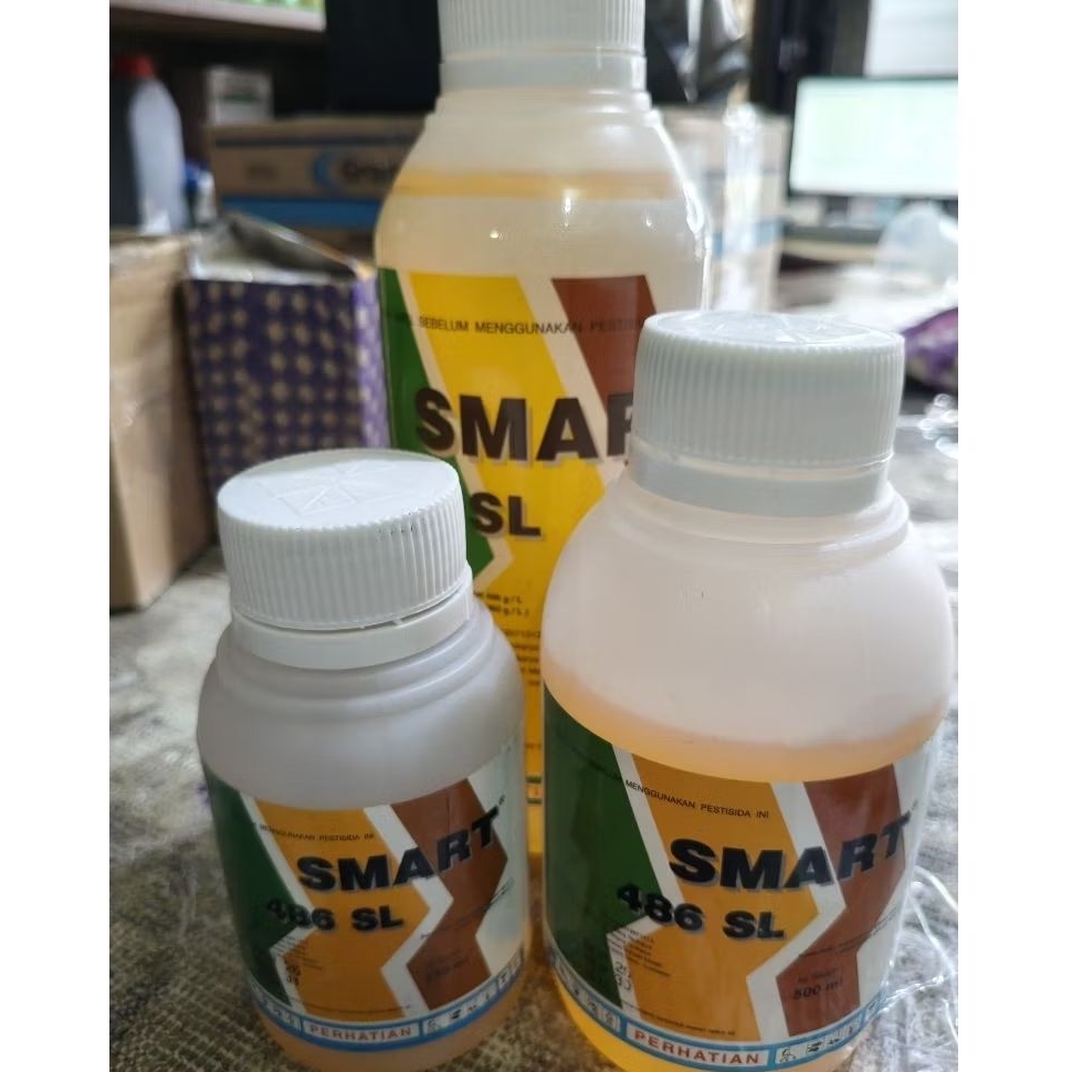 Herbisida Smart 486 Sl Kemasan 250 Ml, 500 Ml, 1 Ltr - Racun Rumput Sistemik Sampai Ke Akar