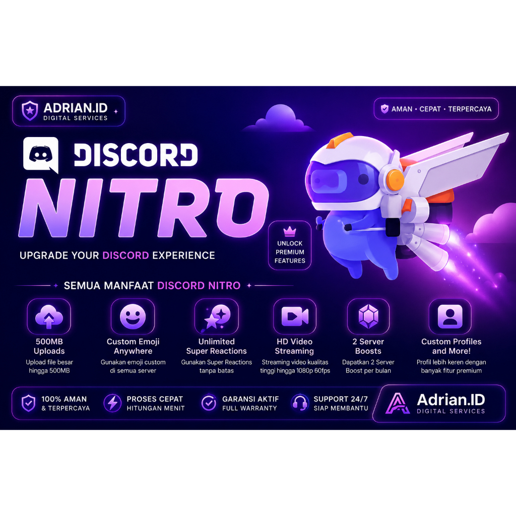 DC Nitro 3 Bulan + 2 Boost | Fast Response