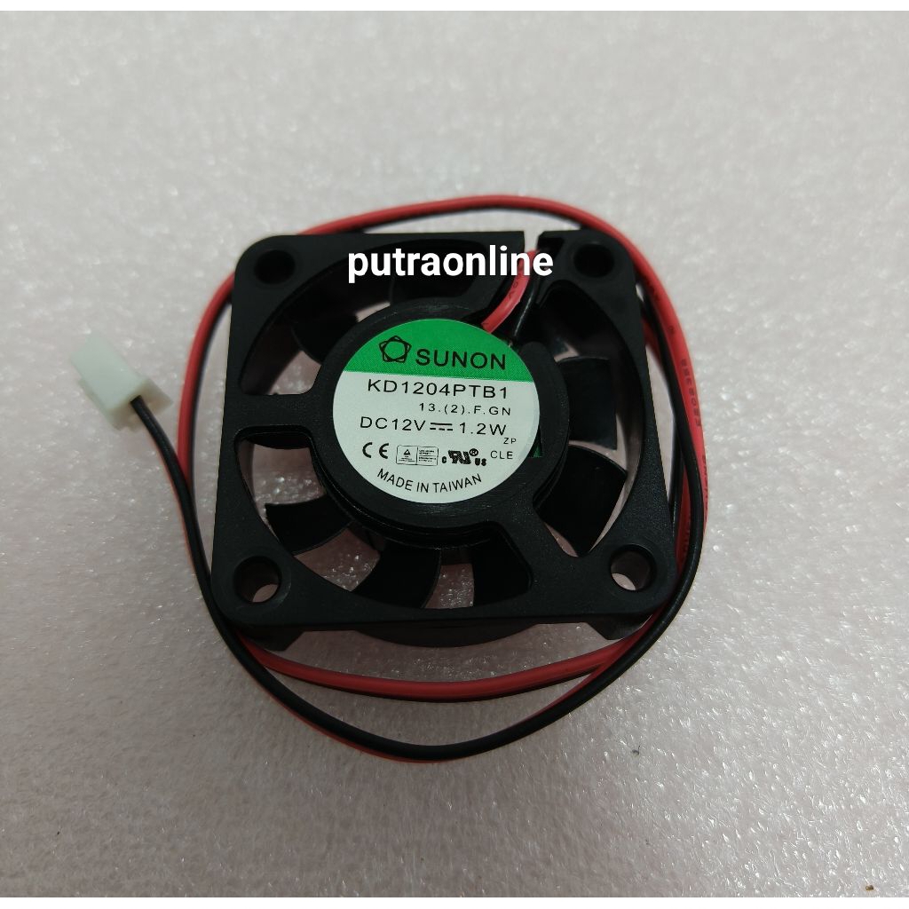 Fan SUNON 4x4 CM DC 12V Tebal 1CM Made in Taiwan / Fan DC 12 Volt
