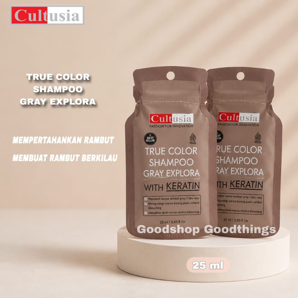 Cultusia True Color Shampoo Gray Explora Sachet 25ml / Shampoo Silver With Keratin