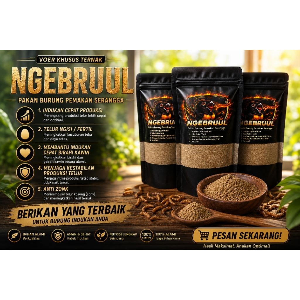 VOER MURAI BATU TERNAK PREMIUM | BANTU PERCEPAT MASA PRODUKSI INDUKAN & MEMPERCEPAT MASA BIRAHI