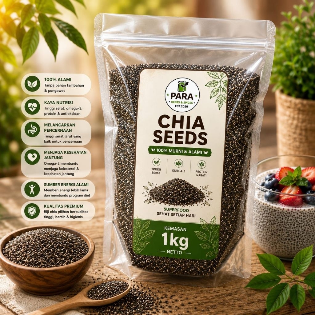 Chiaseed organik 1kg Chiaseed premium Chiaseed Diet