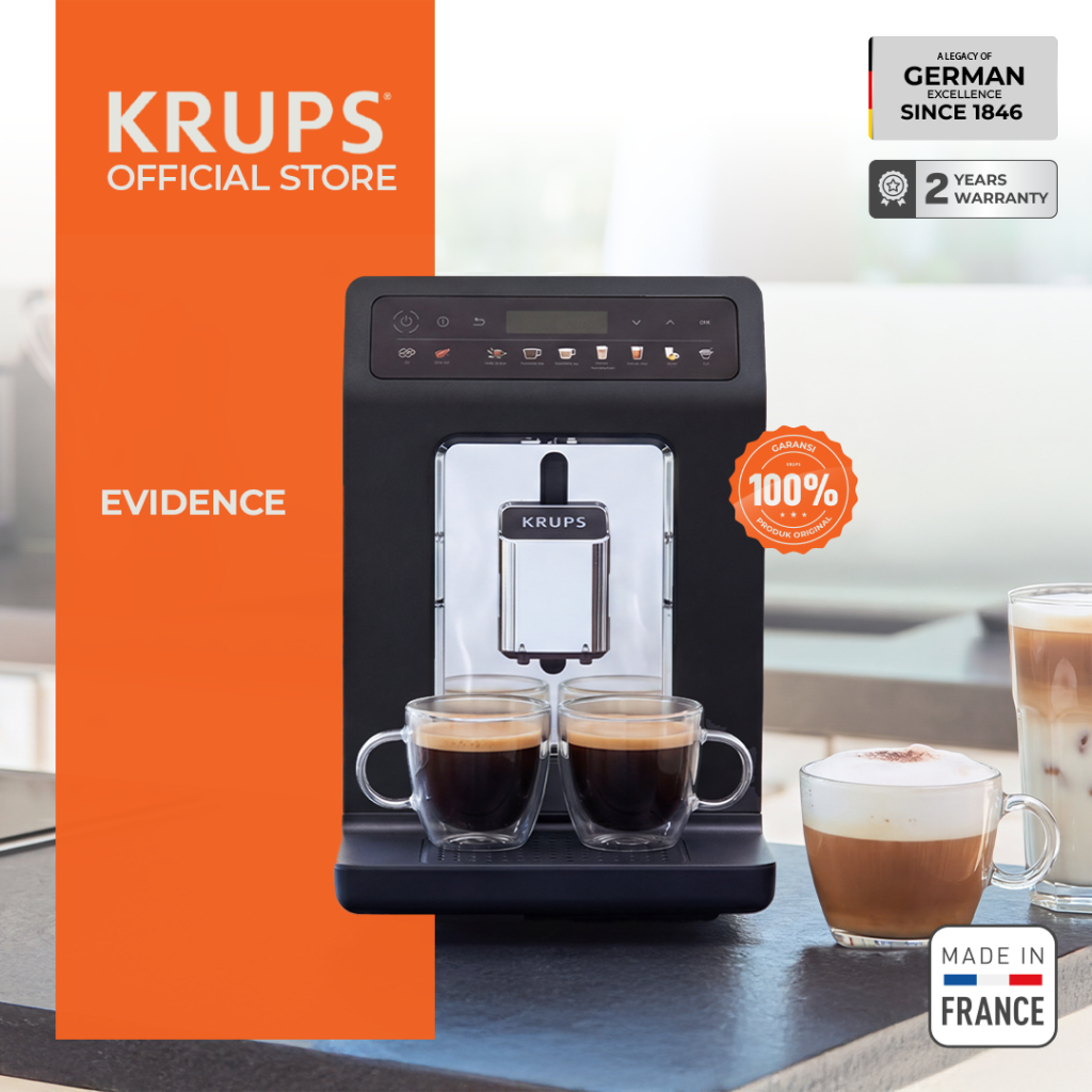 KRUPS Evidence Fully Automatic Espresso Coffee Machine - Mesin Kopi Otomatis