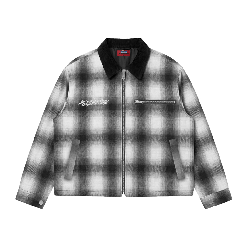 Bitsnbobs Work Jacket Boxy Grit Flanel Jacket