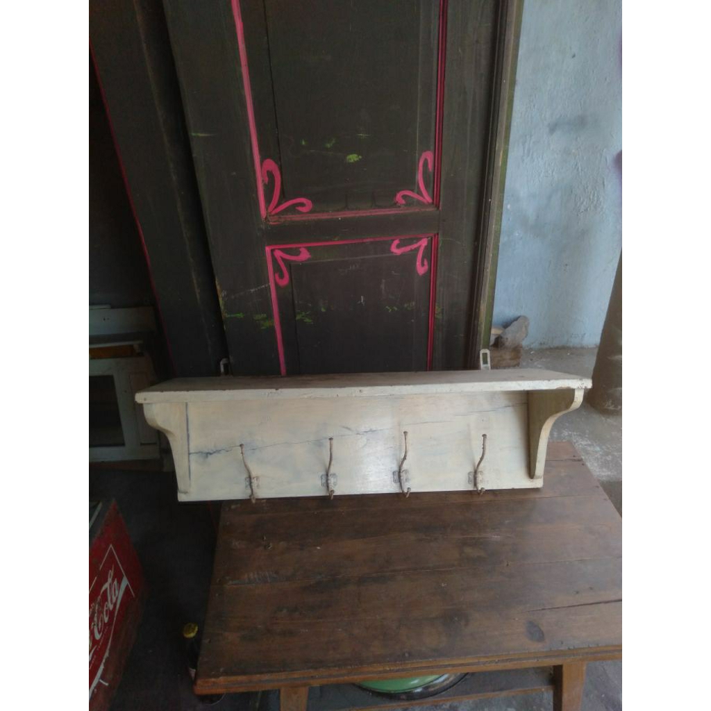 kapstok kayu antik