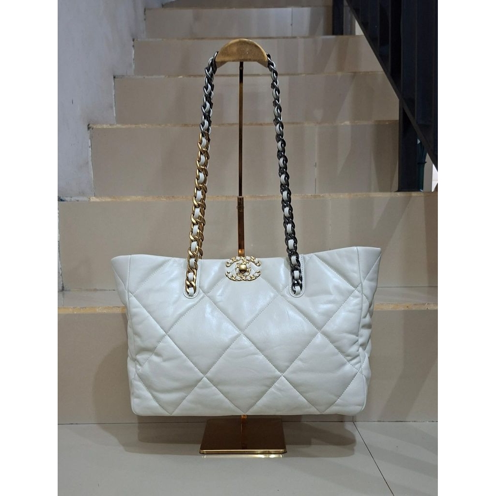 Chanel 19 Shopping Tote Bag