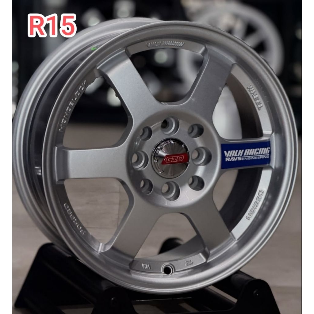 Velg GIO TE37 R15 Silver 4x100 / 114