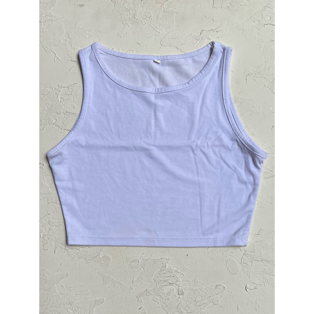 White Crop Tanktop Preloved