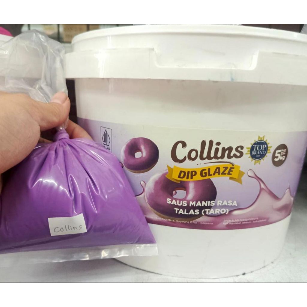 Kiloan Dip Glaze Collins Taro 250gr