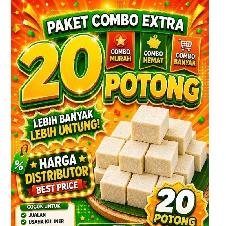 Tahu Putih Fresh Isi 20 Potong | Tahu Kedelai Berkualitas | Pengiriman Instan WILAYAH KEDIRI