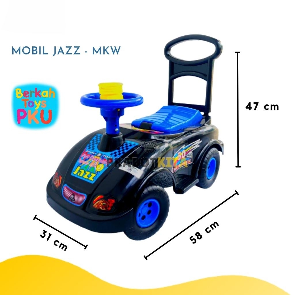 MAINAN MOBIL DORONGAN ANAK TOLOCAR JAZZ EMAS