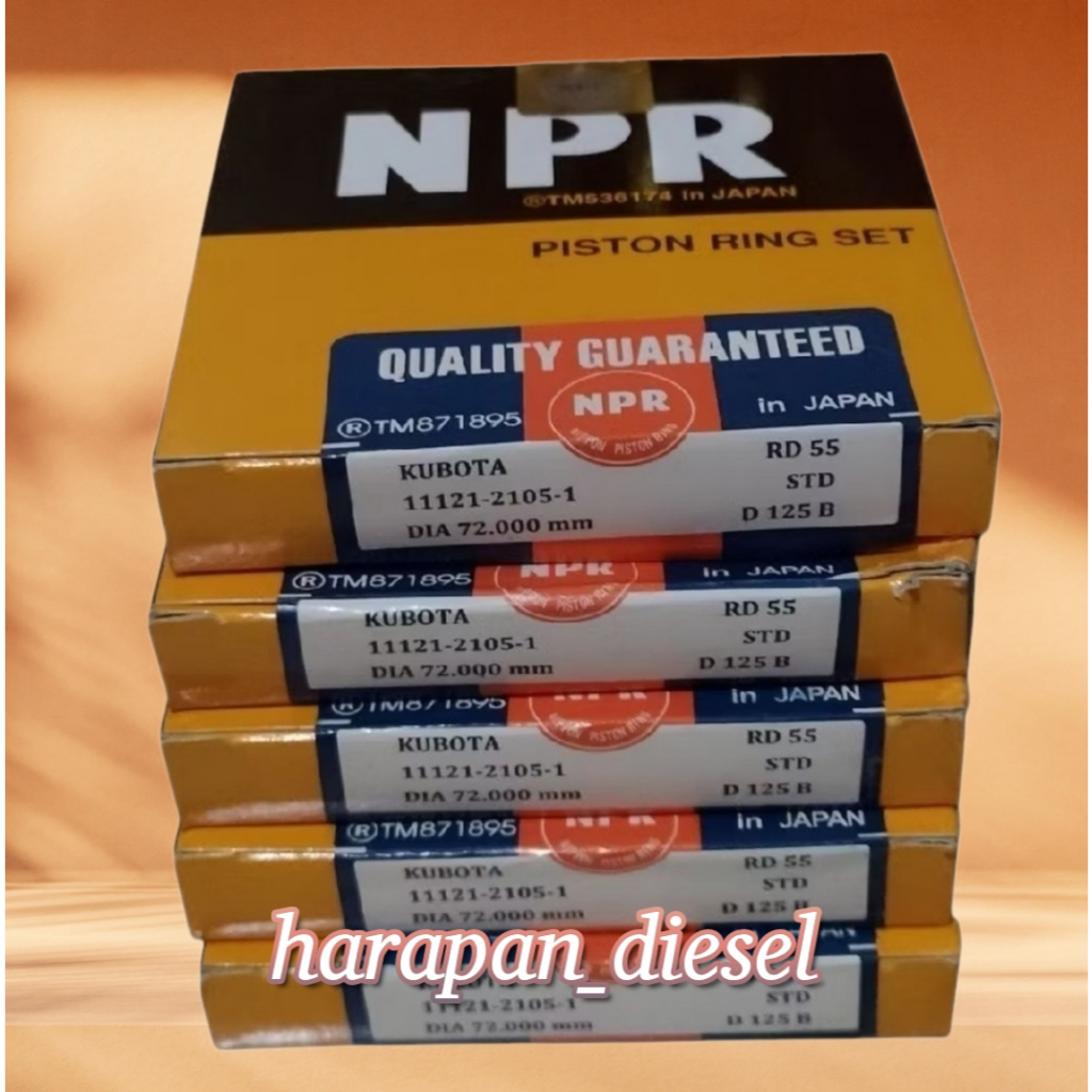 RD55 RD60 RING PISTON MESIN DIESEL KUBOTA