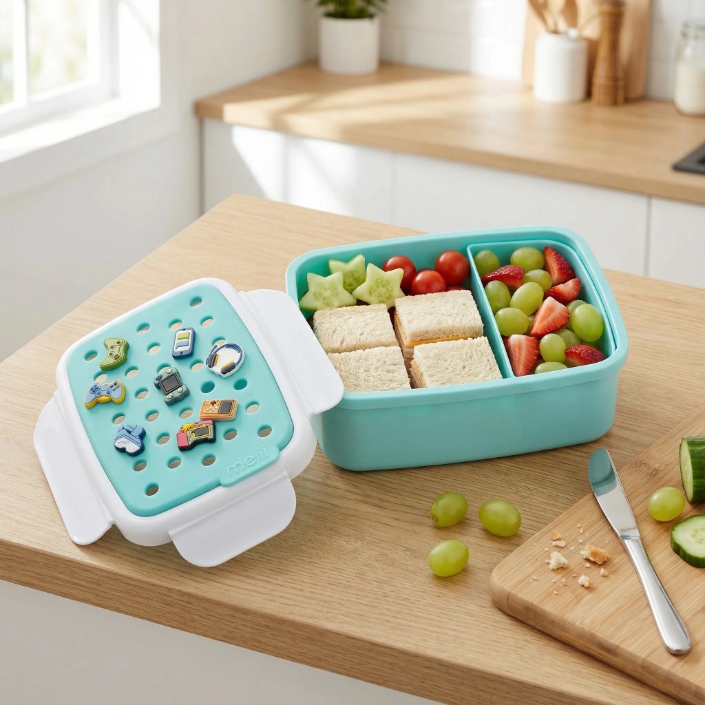 Melii Baby Charm Bento Box -Tempat Makan Anak / Tempat Bekal Anak Leak Proof / Tempat Bekal Lucu Uni