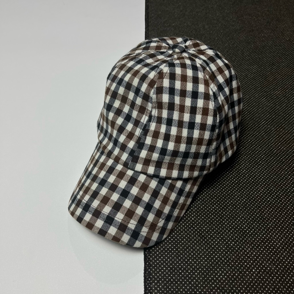 RARE Aquascutum Blue Label Check Cap