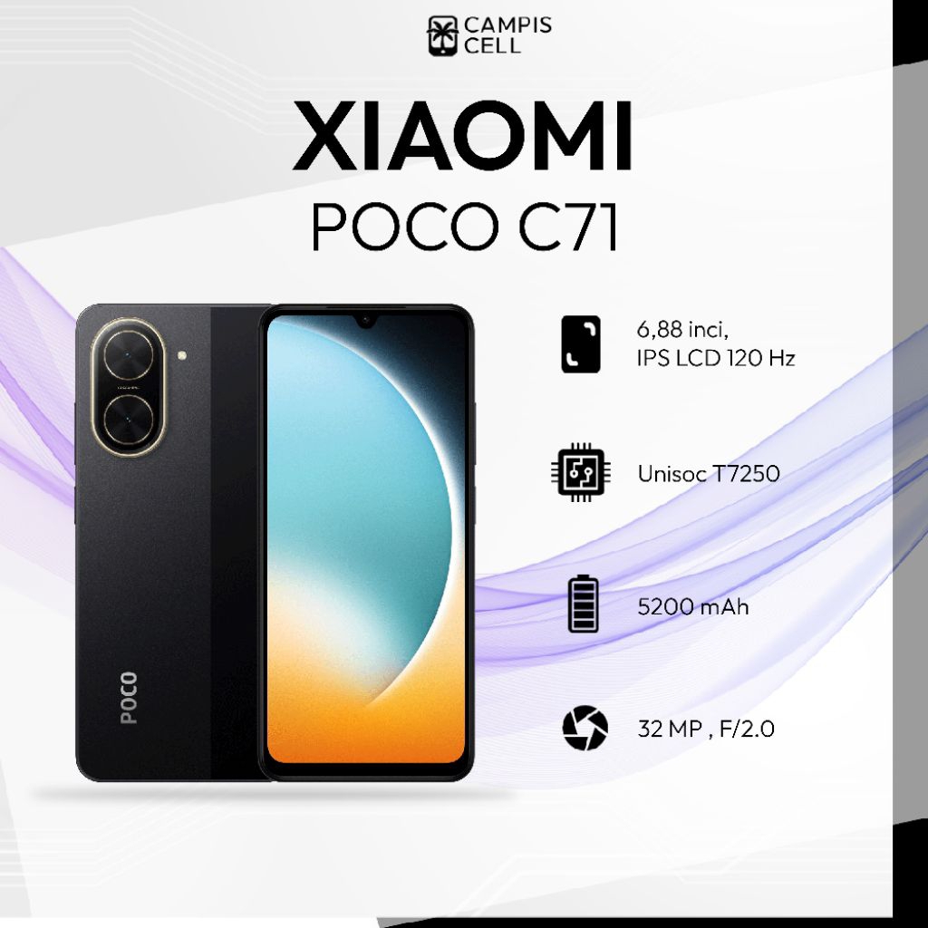 Handphone Poco C71 Ram 4 128 GB
