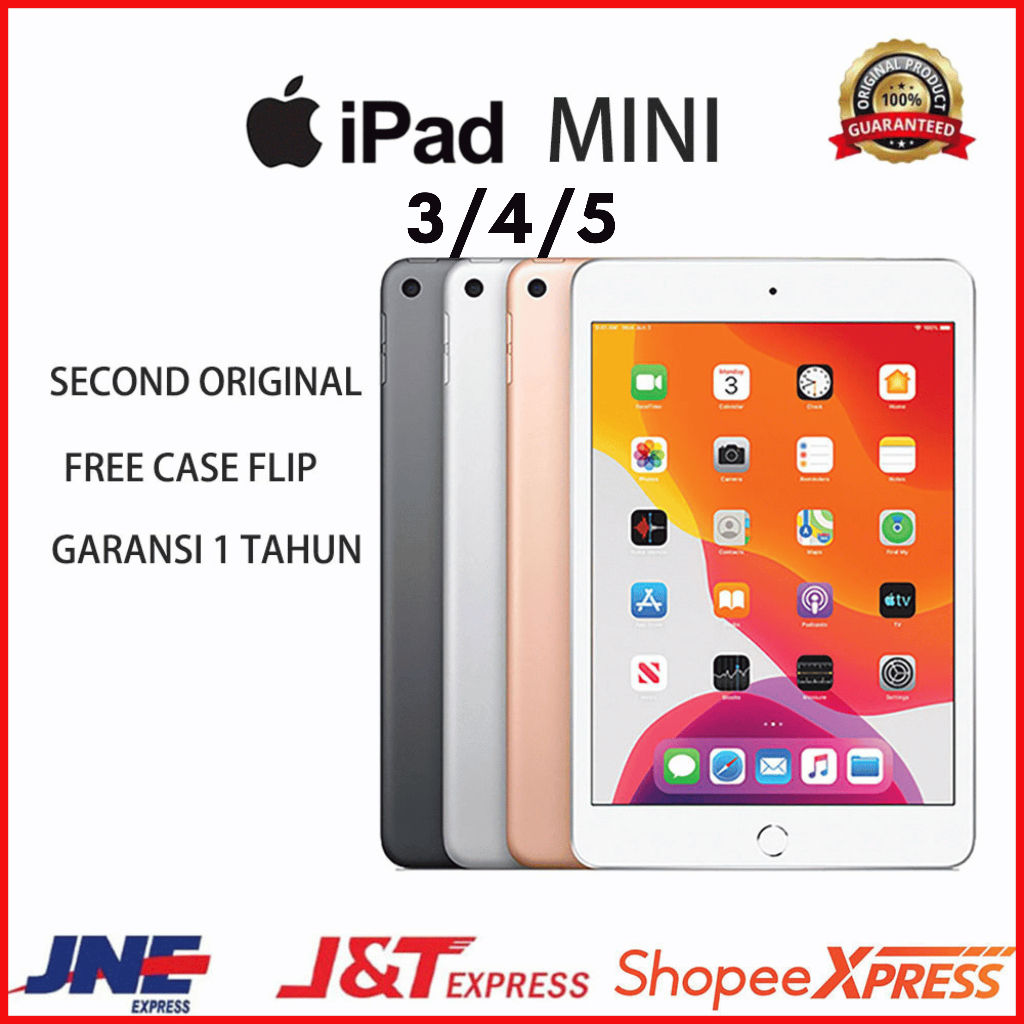 COD - iPad Mini 4 5 - iPad Mini 3 - iPad Mini 5- Wi-Fi Only - Second Inter Original - Bekas Pemakaia
