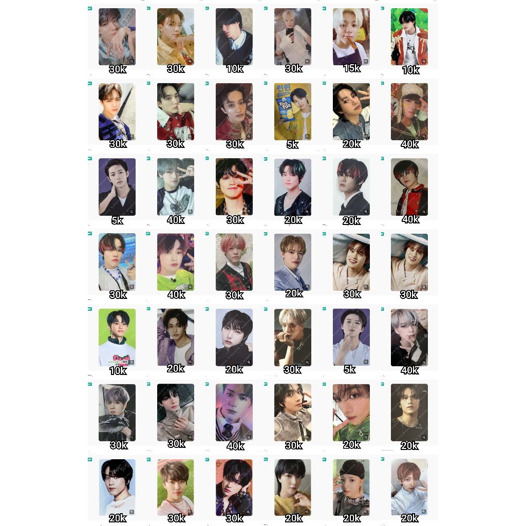 [READY STOCK] WTS PC PHOTOCARD OFFICIAL MARK RENJUN JENO HAECHAN JAEMIN CHENLE JISUNG HELLO FUTURE R