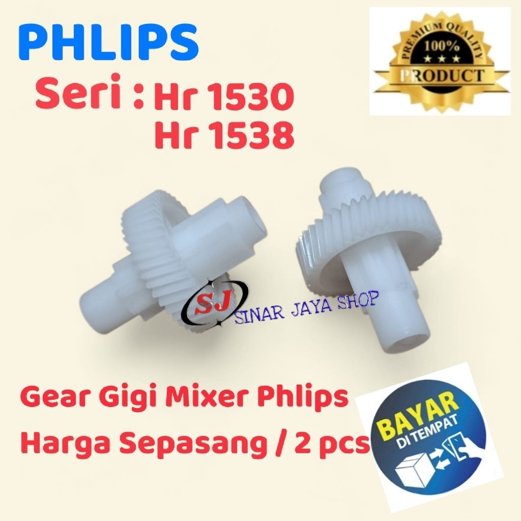 Gigi Mixer PHILIPS HR-1530 HR-1538 1set 2pcs - Gear Mixer PHILIPS Cucina