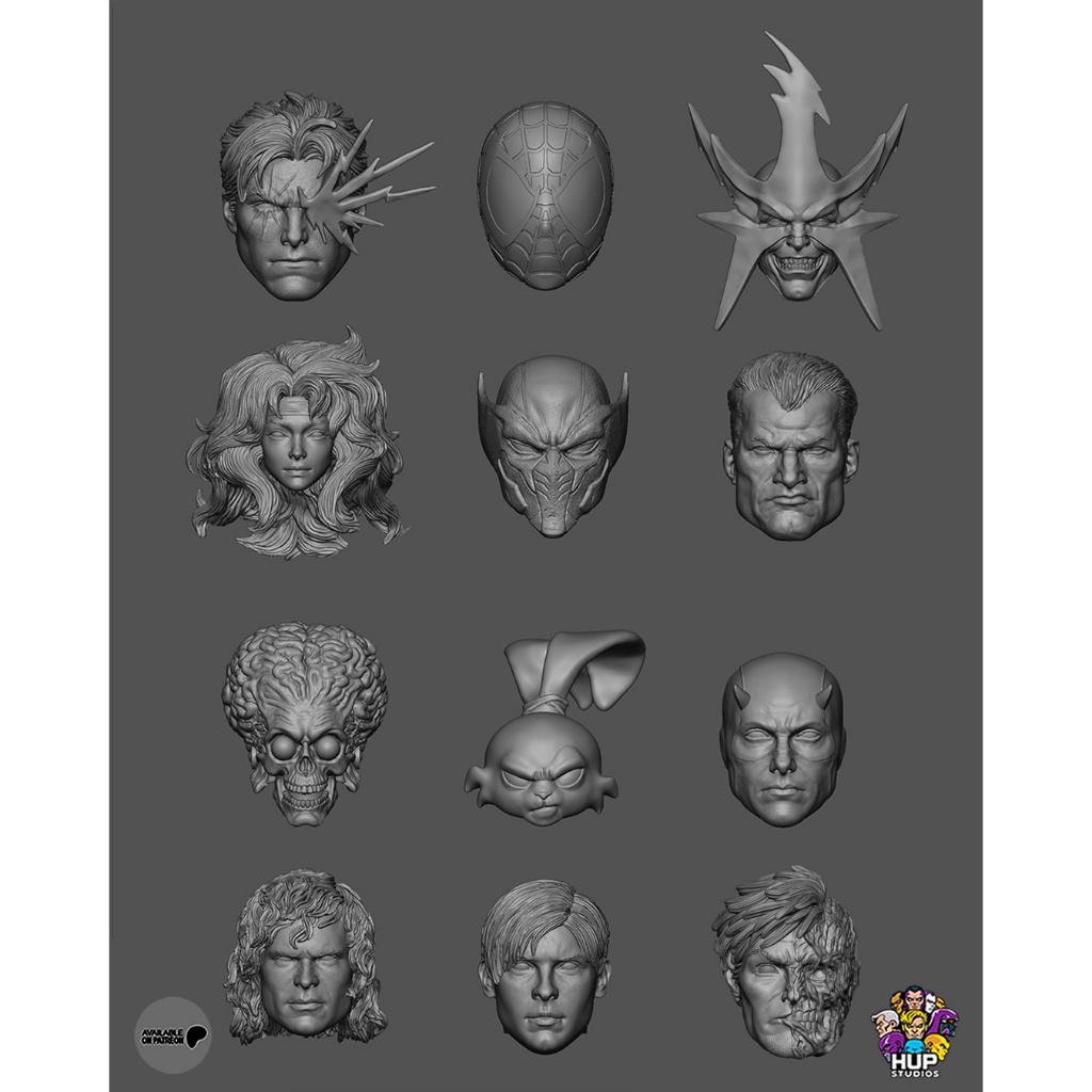Headsculpt HS Head Rogue Cable Wolverine Two-Face Tobey Peter spiderman Electro Punisher Daredevil S