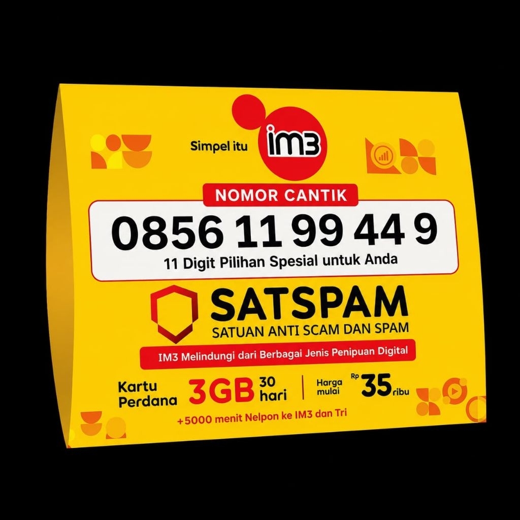 Nomor Cantik Indosat 11 Digit 11 99 44 9