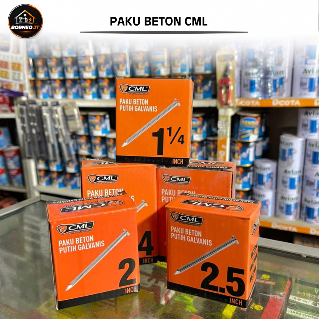 Paku Beton Putih Galvanis CML 1 / 1¼ / 1.5 / 2 / 2.5 / 3 / 3.5 / 4