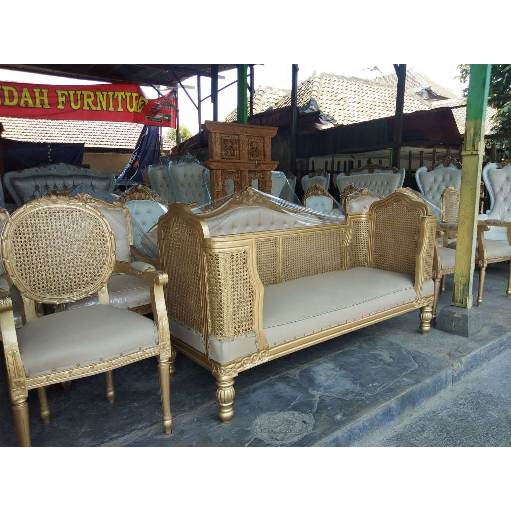 Kursi manten/Sofa pelaminan/kursi pelaminan rotan minimalis classic modern