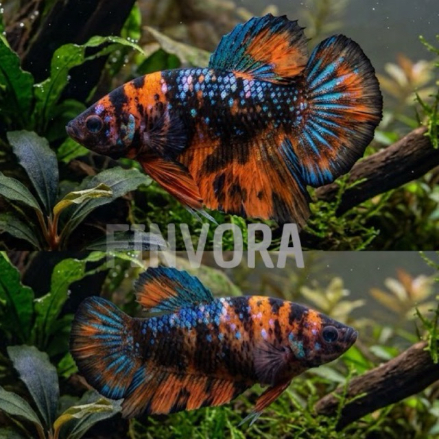 Ikan cupang giant Nemo galaxy multy (1 pair) Grade indukan | Finvora