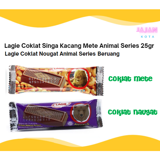 Lagie Coklat Animal Series Singa Beruang 25gr
