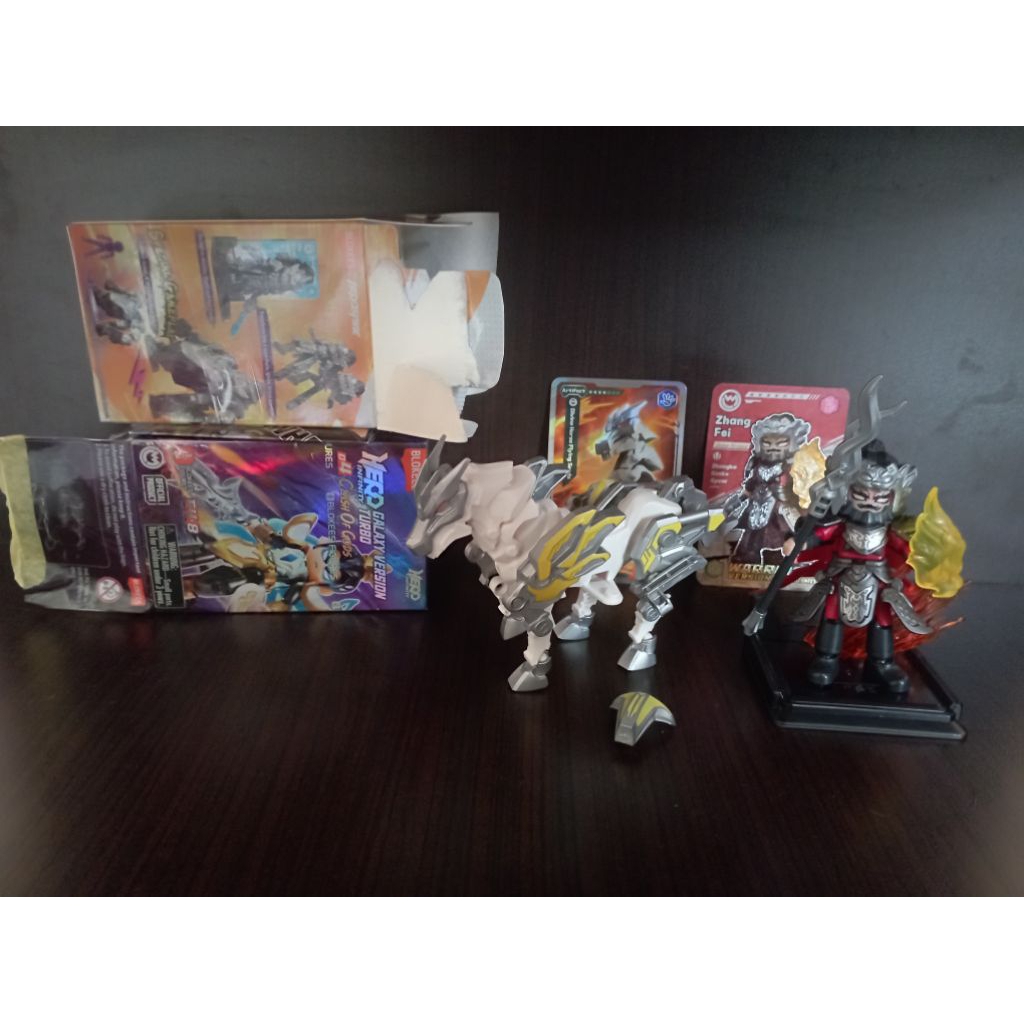 Blokees set Hero Spire Zhang Fei dan Divine Horse