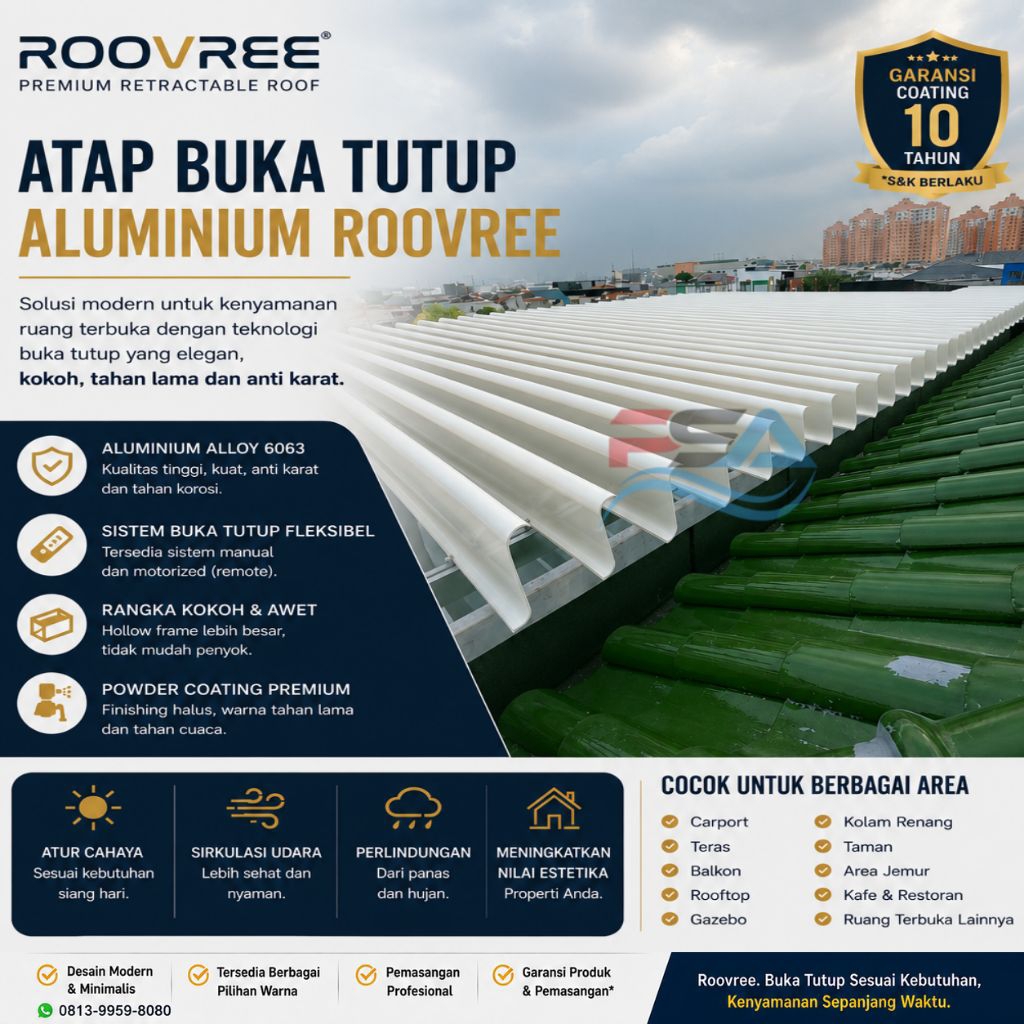 Atap Buka Tutup Aluminium