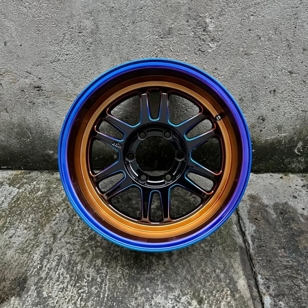 Vel Mobil Rpf1 Ring 18 Hole 6 HSR BLY Cocok Untuk Mobil Pajero Fortuner Hilux Dll